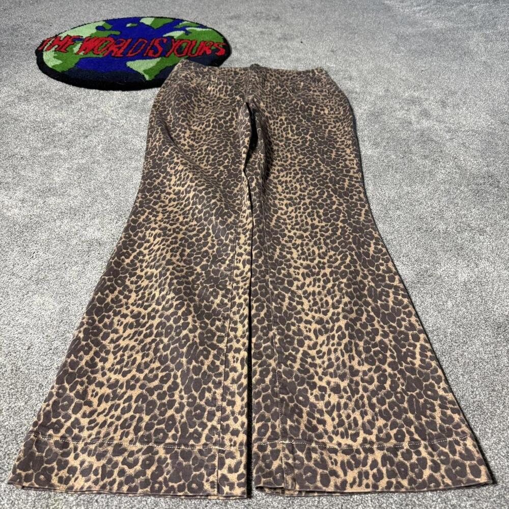 y2k 2000’s womens leopard print pants